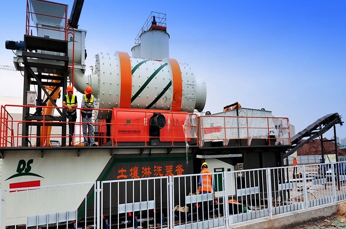 土壤淋洗設備安裝現(xiàn)場 土壤淋洗設備安裝現(xiàn)場